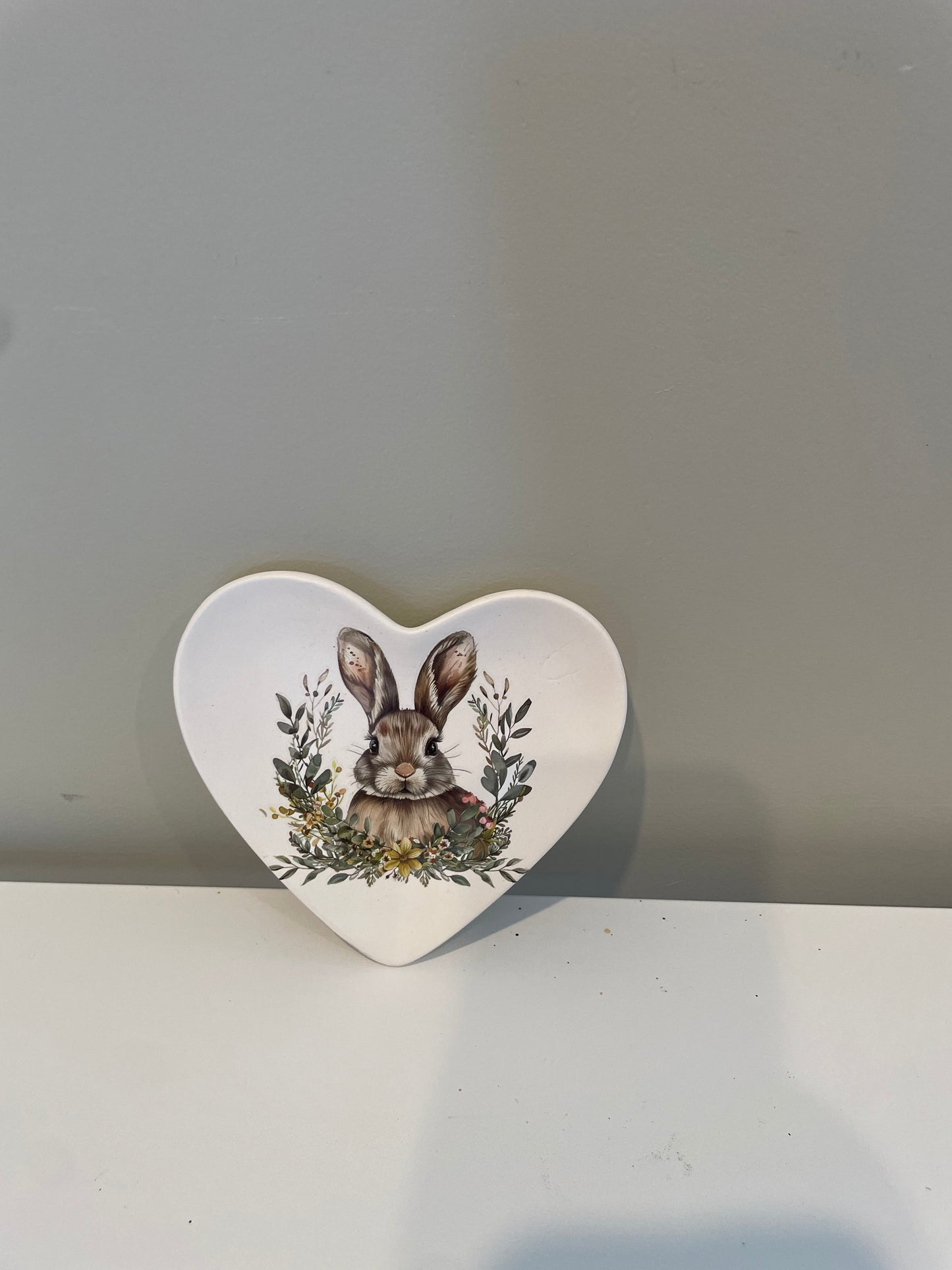 Bunny Ceramic Heart Trinket
Tray