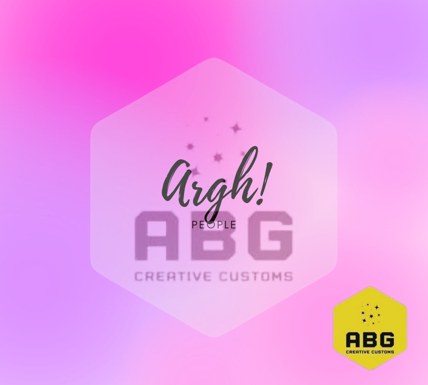 Argh People Pink Purple - 20oz Tumbler Wrap - Digital file only - sublimation