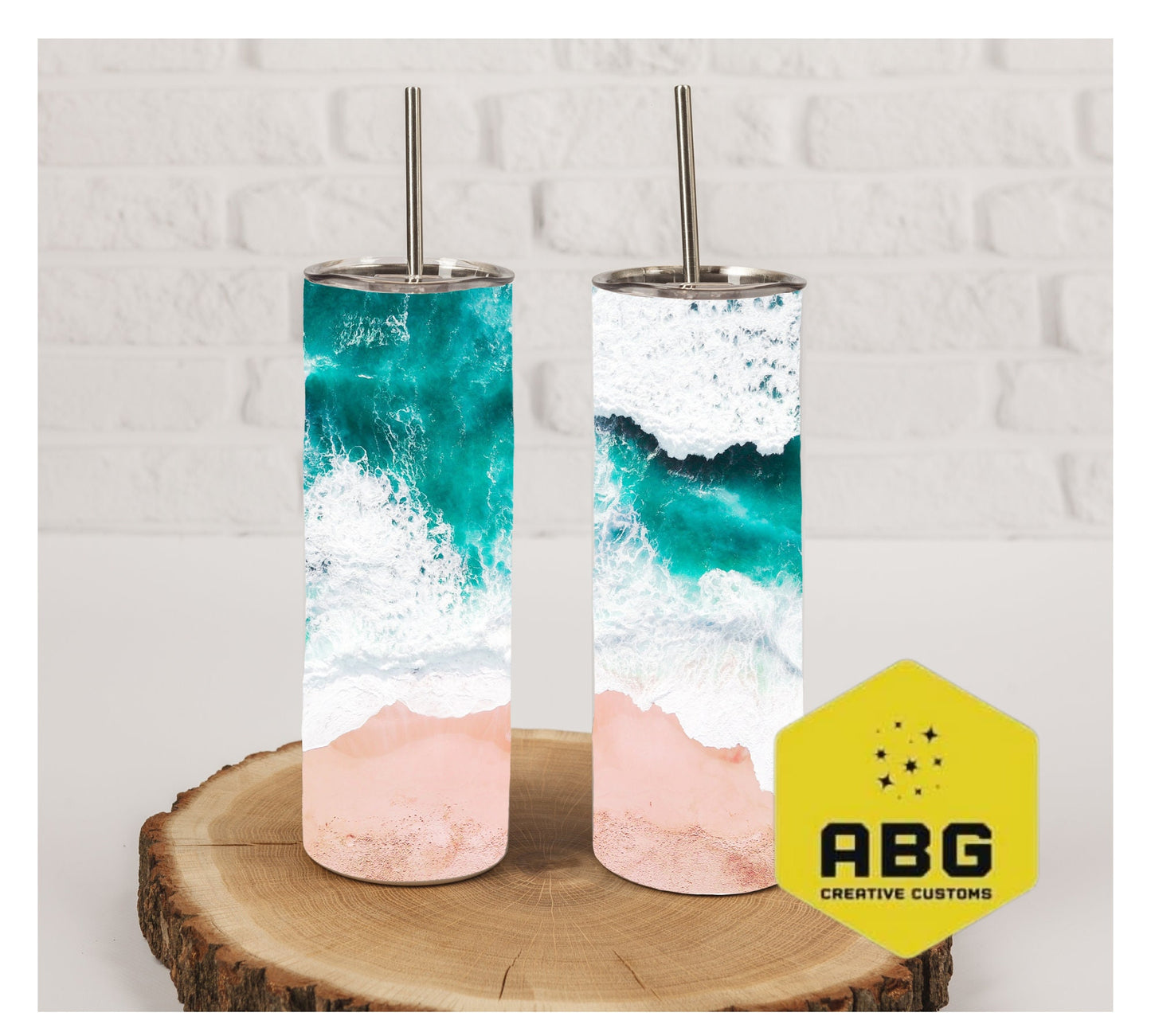 Beach - 20oz Tumbler Wrap - Digital file only - sublimation