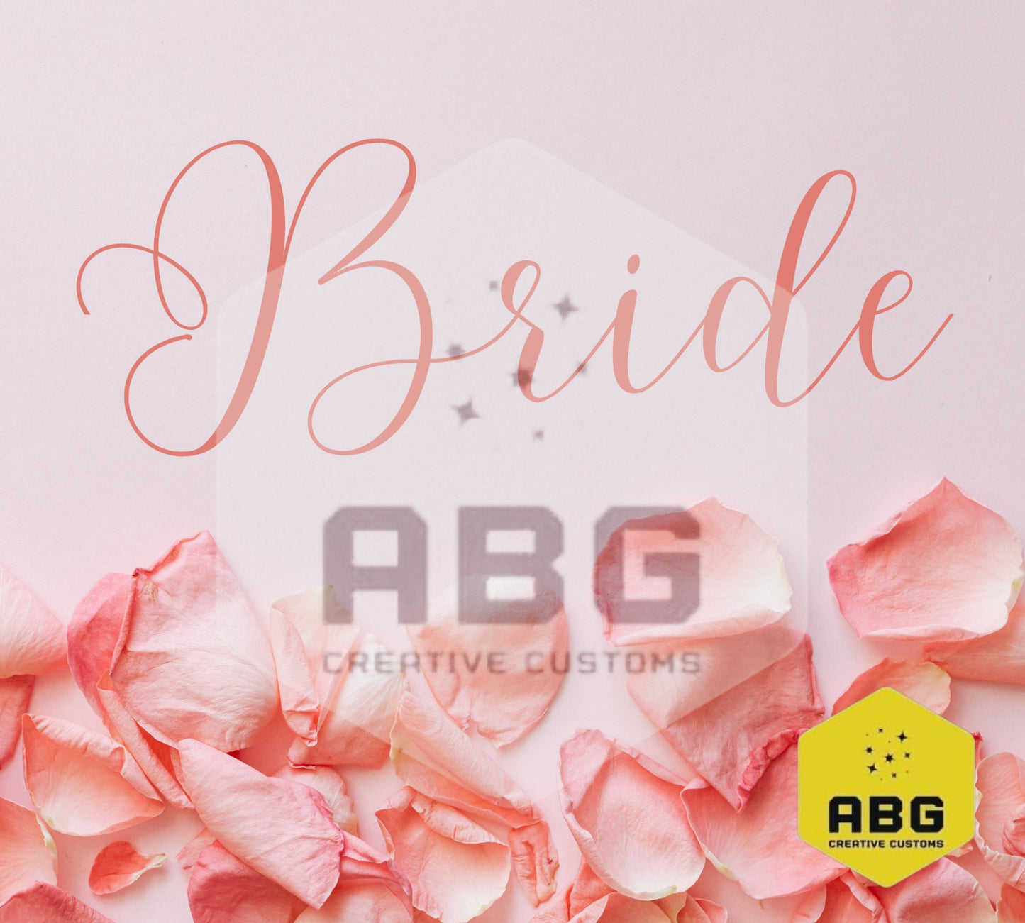 Pink Rose Petal Bride 2 - 20oz Tumbler Wrap - Digital file only - sublimation