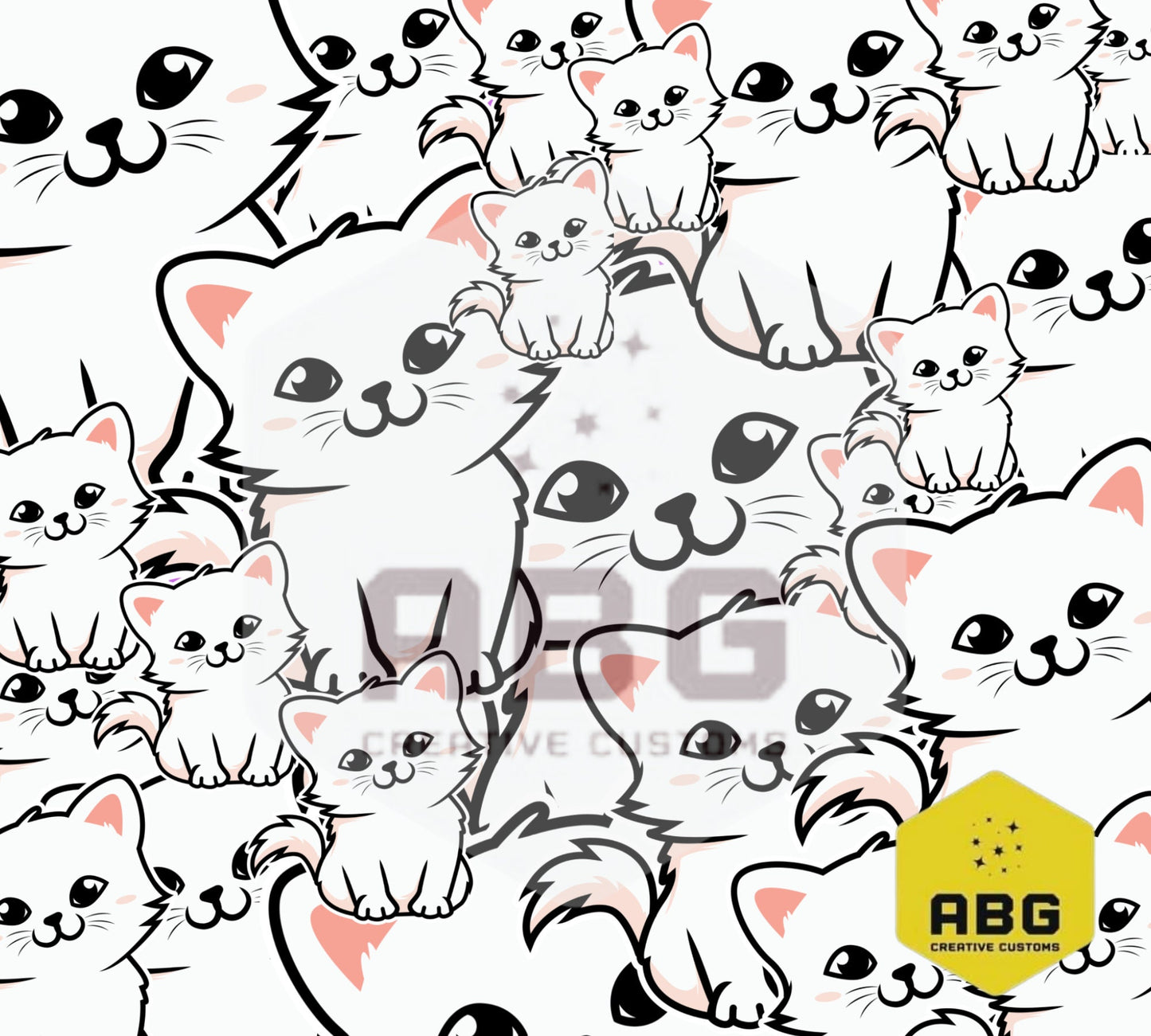 Cute Cat 2 - 20oz Tumbler Wrap - Digital file only - sublimation