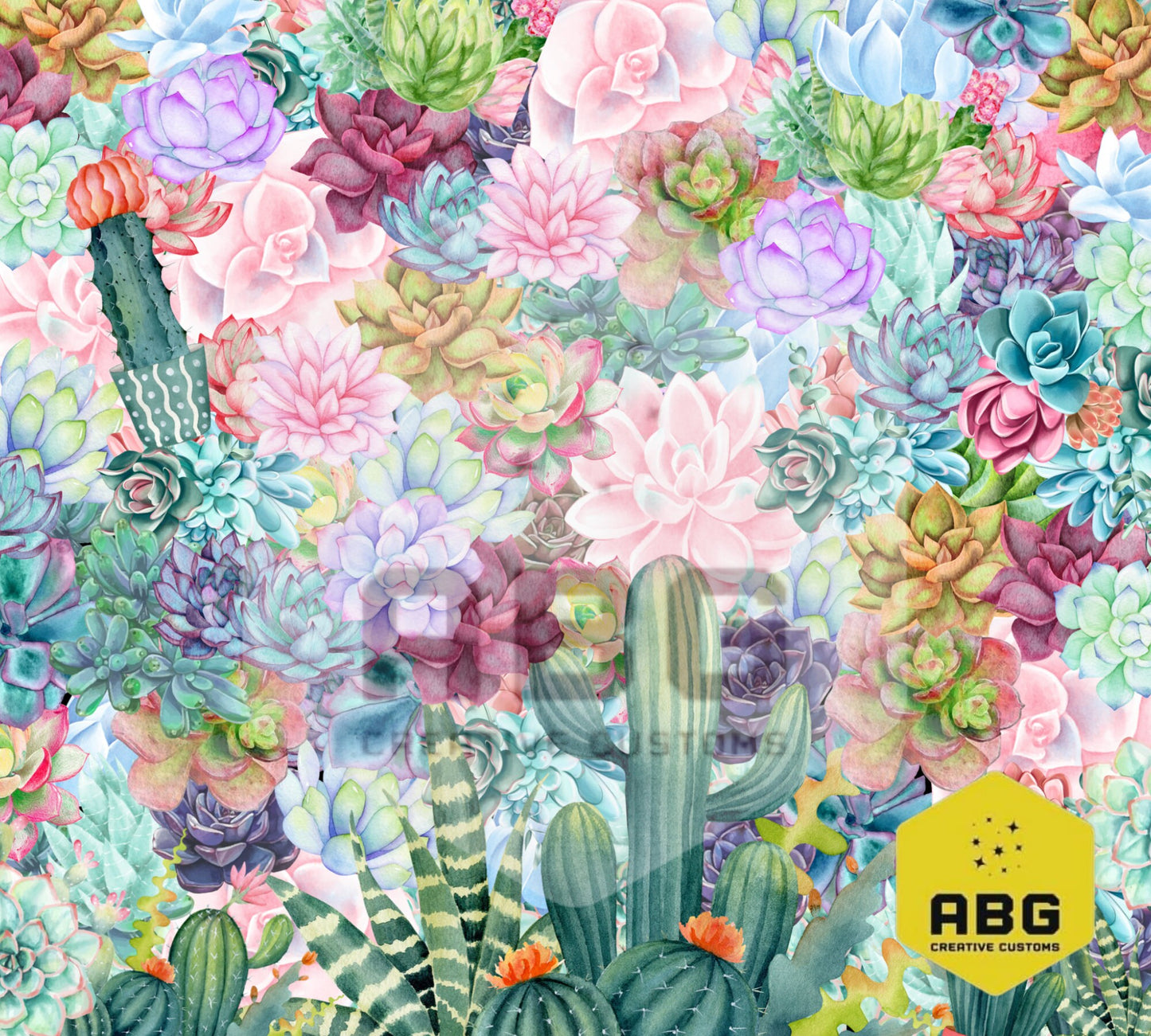 Succulents - 20oz Tumbler Wrap - Digital file only - sublimation