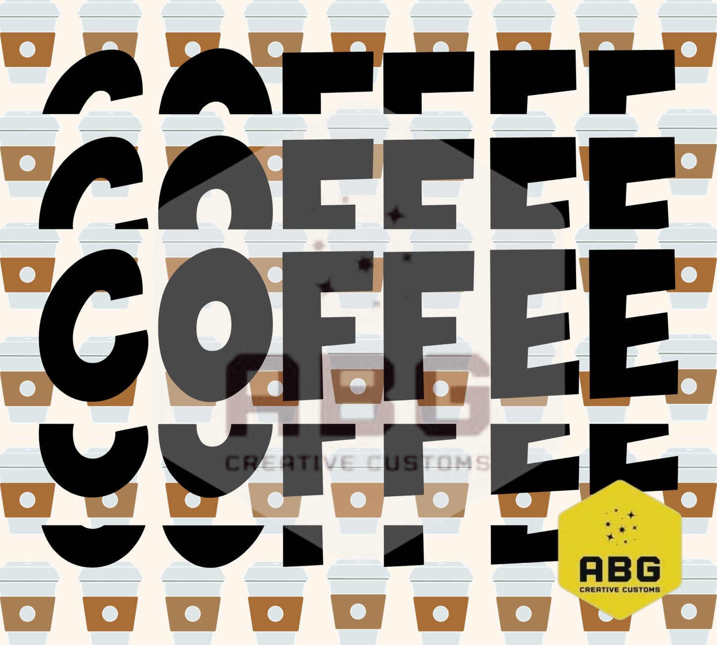 Coffee 2 - 20oz Tumbler Wrap - Digital file only - sublimation