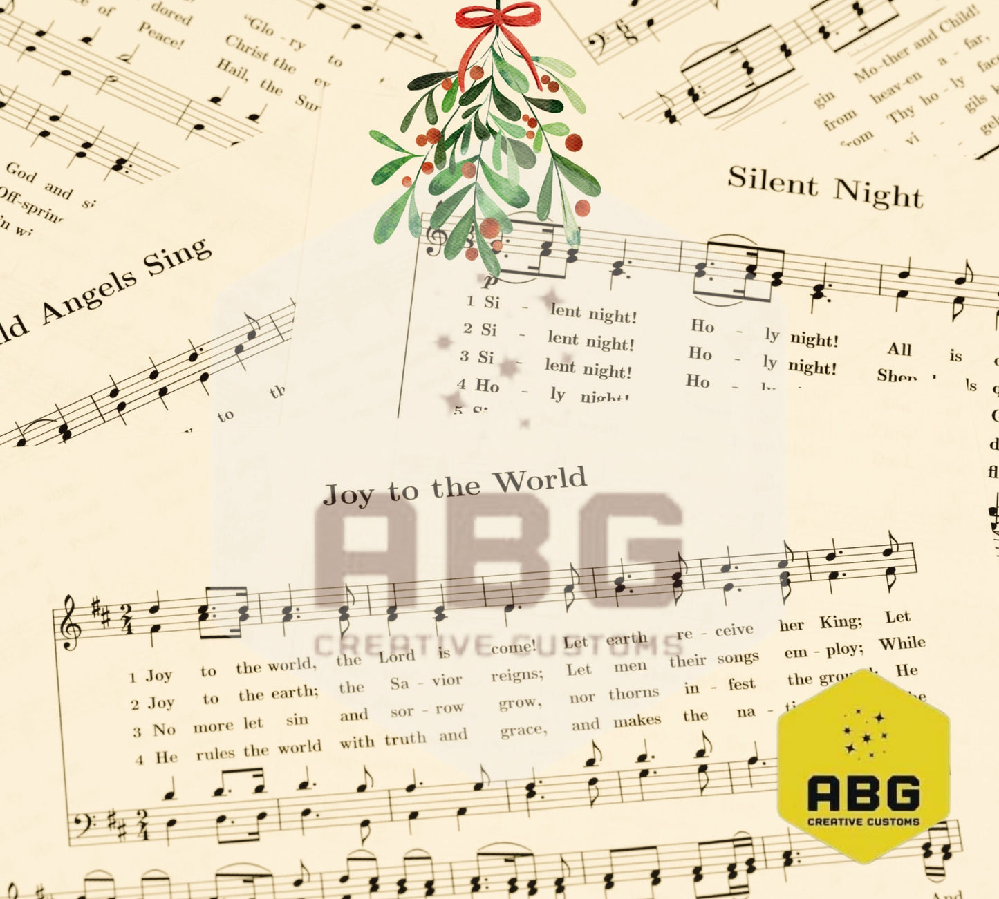 Vintage Christmas Sheet Music - 20oz Tumbler