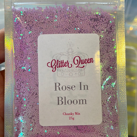Rose In Bloom - Pearl Iridescent Glitter