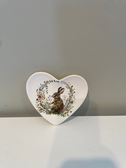 Bunny Ceramic Heart Trinket
Tray