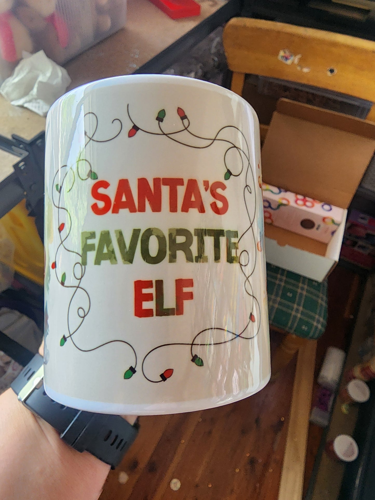 Santa's Favourite Elf Christmas -11oz Mug