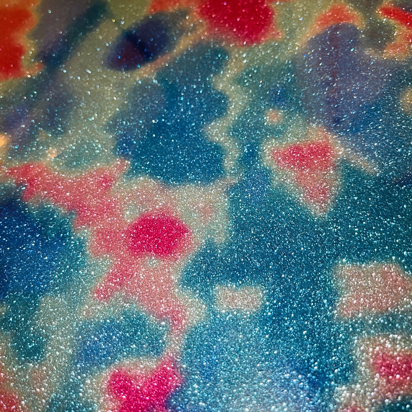 Blue Pattern Glitter HTV