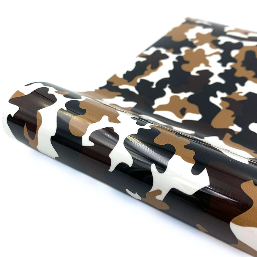 Brown Camouflage Print  HTV