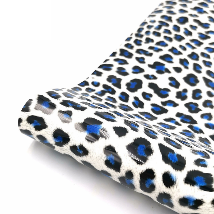 Blue Leopard Print HTV