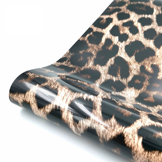 Black/Brown Leopard Print HTV