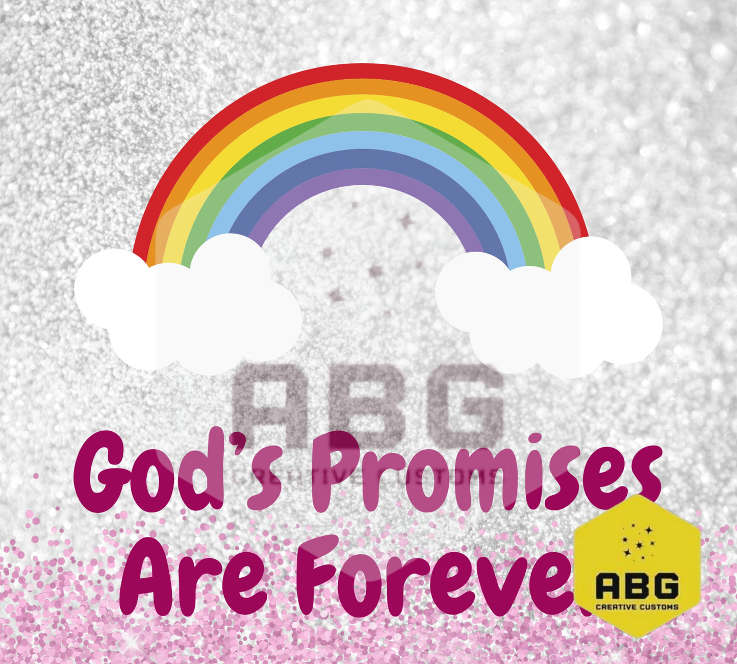 God's Promises are forever  - 20oz Tumbler Wrap - Digital file only - sublimation