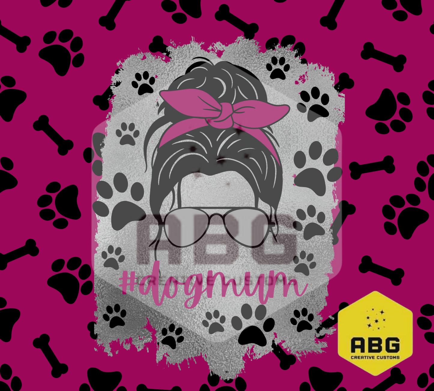 Dog Mum - 20oz Tumbler Wrap - Digital file only - sublimation