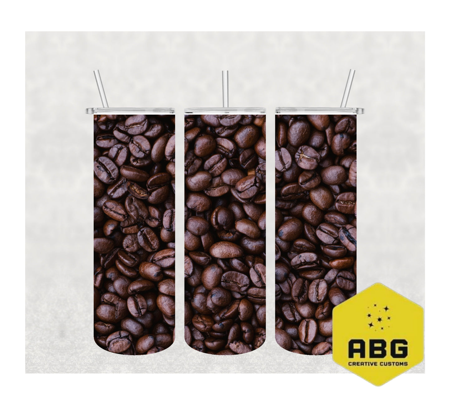 Coffee Beans - 20oz Tumbler Wrap - Digital file only - sublimation