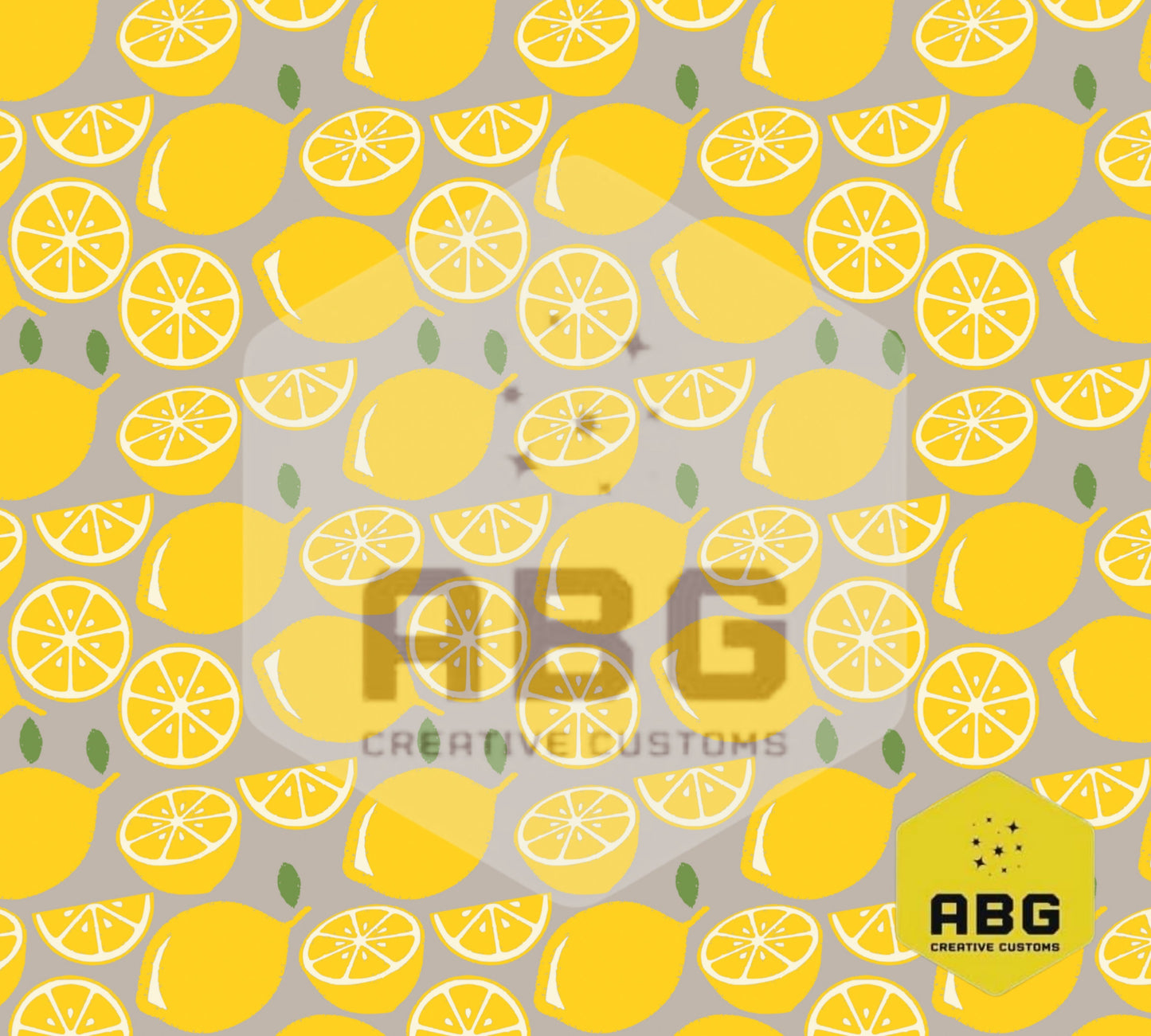 Lemons - 20oz Tumbler Wrap - Digital file only - sublimation