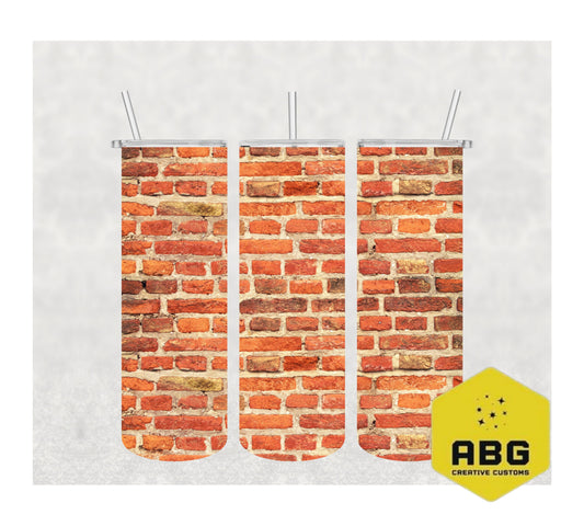 Brickwall - 20oz Tumbler Wrap - Digital file only - sublimation