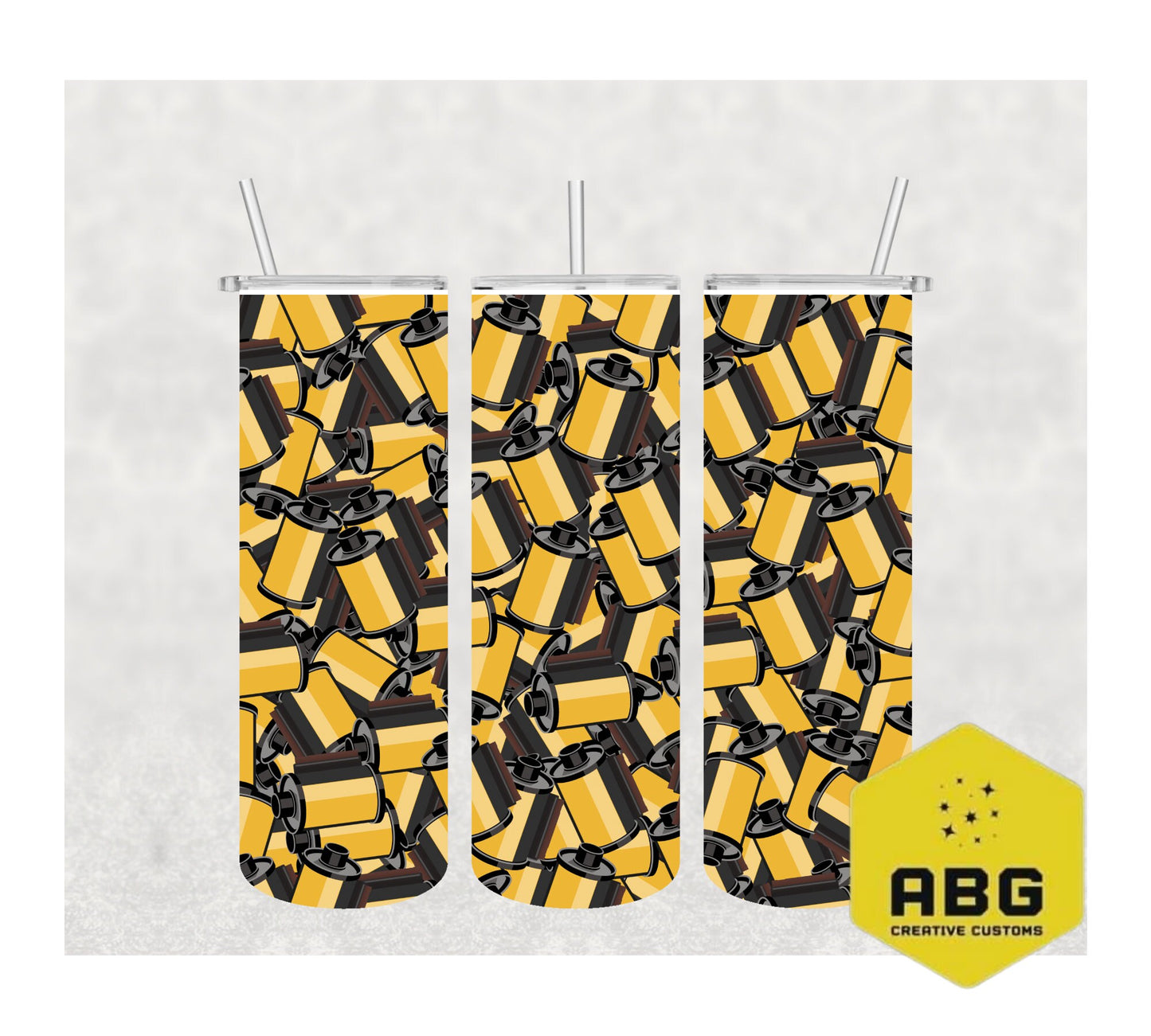 Camera Film  - 20oz Tumbler Wrap - Digital file only - sublimation