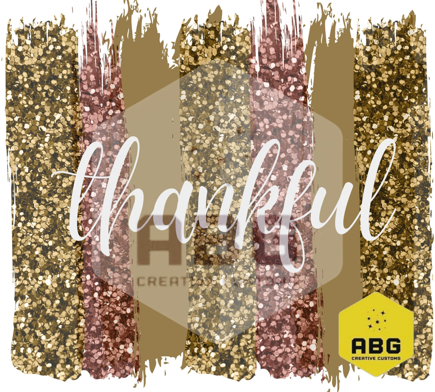 Thankful Fall Glitter - 20oz Tumbler Wrap - Digital file only - sublimation