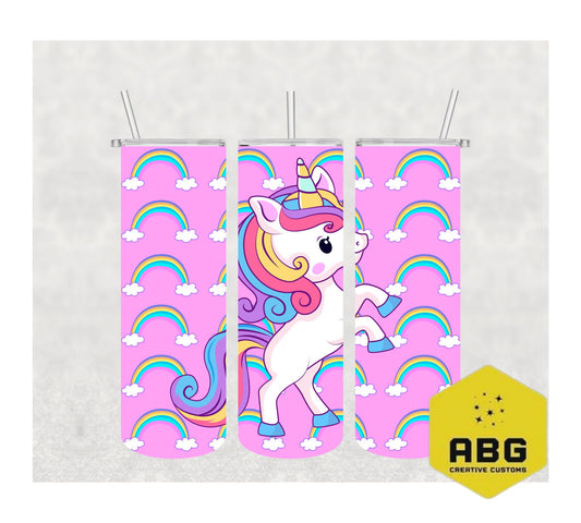 Rainbow Unicorn - 20oz Tumbler