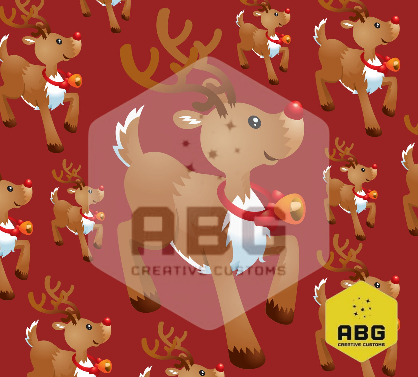 Reindeer - 20oz Tumbler Wrap - Digital file only - sublimation