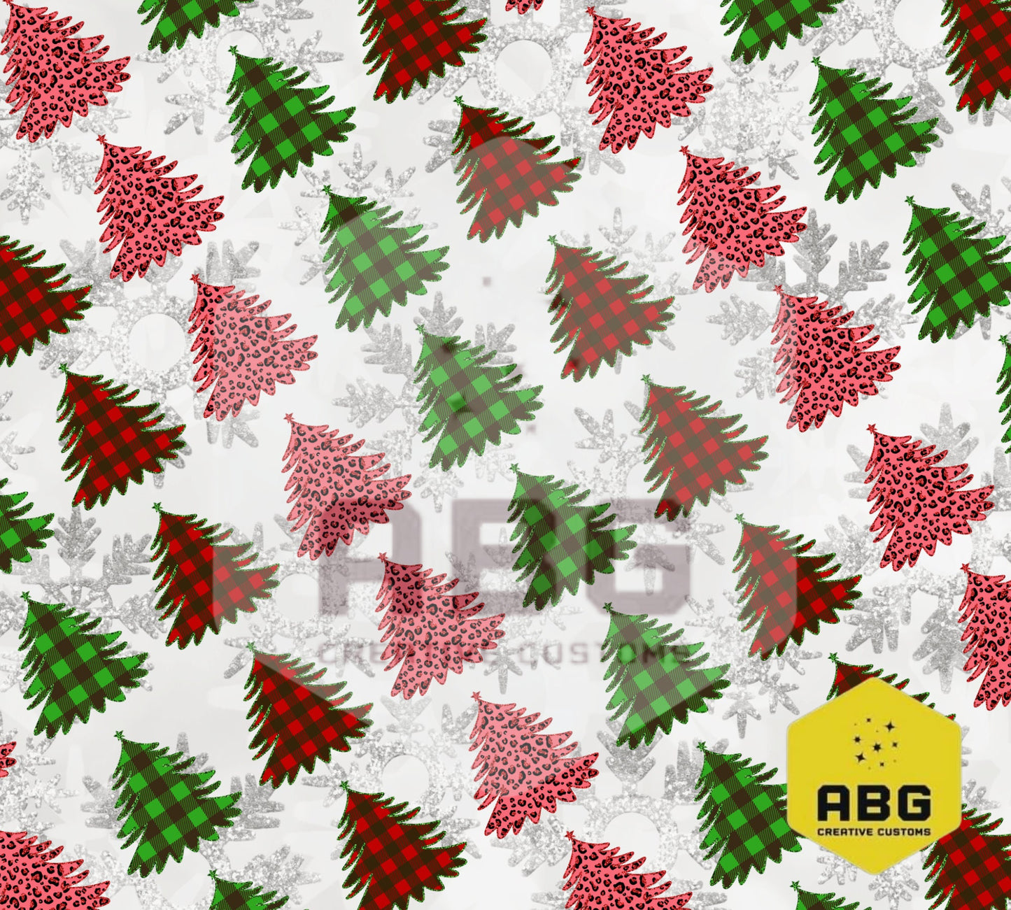 Christmas Trees - 20oz Tumbler Wrap - Digital file only - sublimation