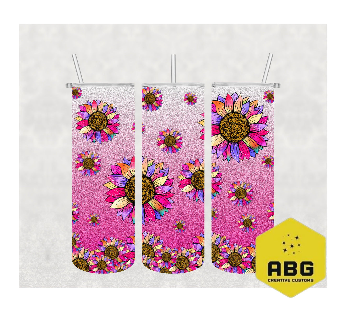 Pink Sunflower - 20oz Tumbler