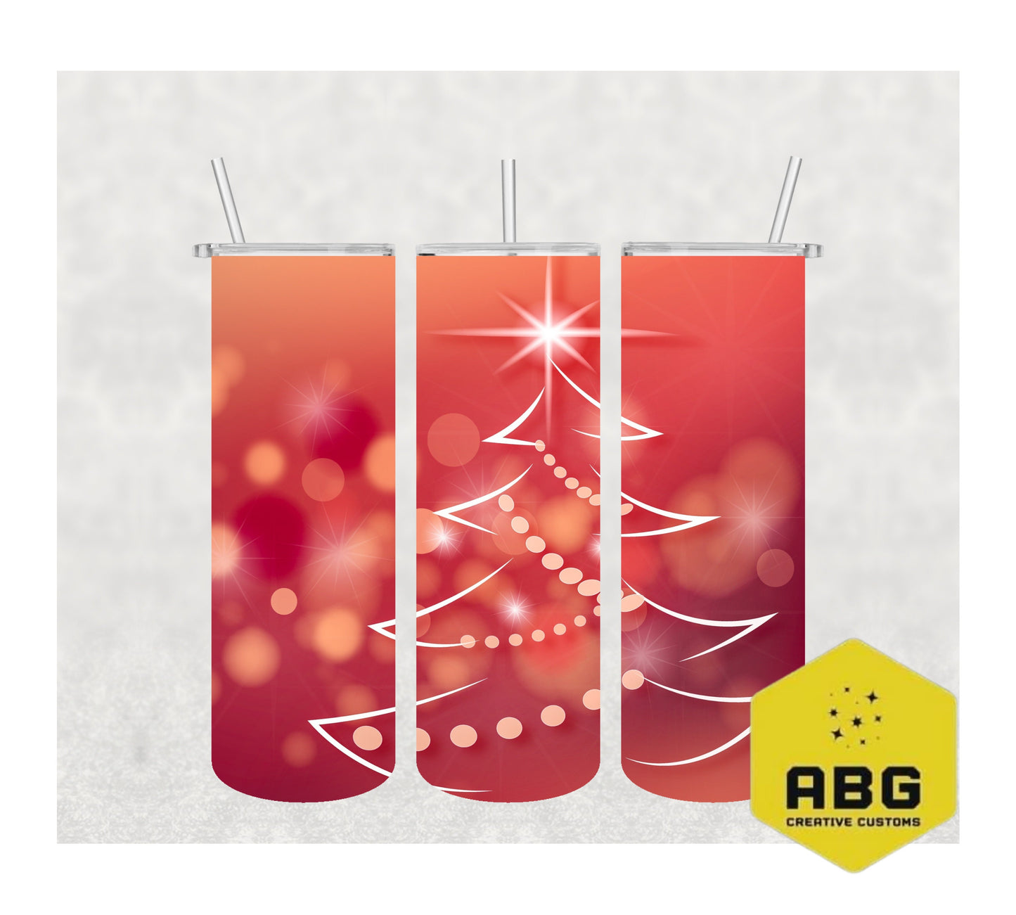 Red Christmas - 20oz Tumbler Wrap - Digital file only - sublimation