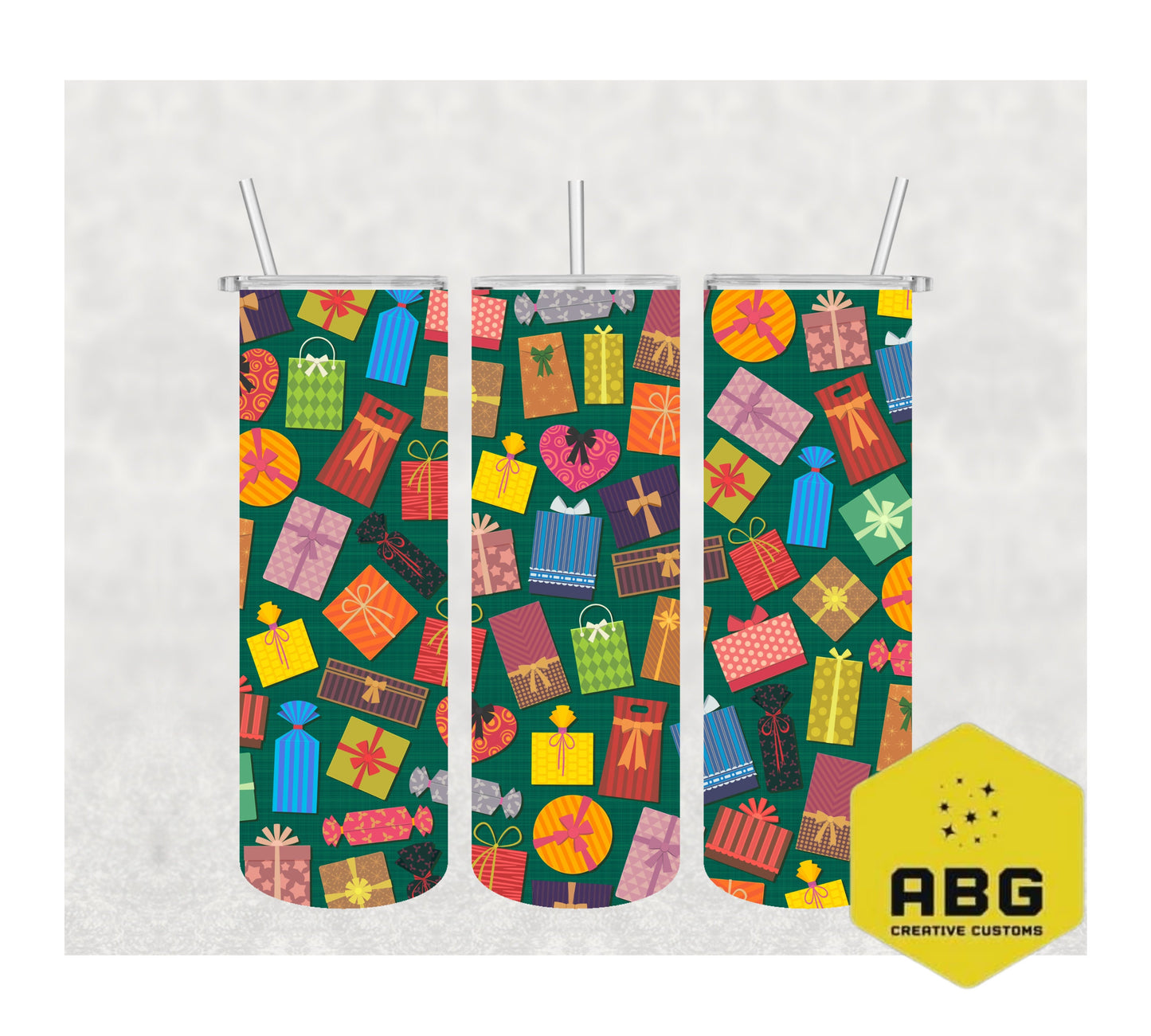 Christmas Presents - 20oz Tumbler Wrap - Digital file only - sublimation