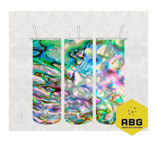 Paua Abalone - 20oz Tumbler Wrap - Digital file only - sublimation