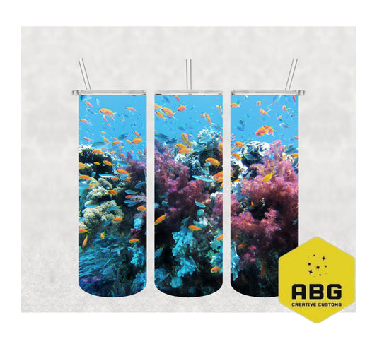 Under The Sea - 20oz Tumbler Wrap - Digital file only - sublimation