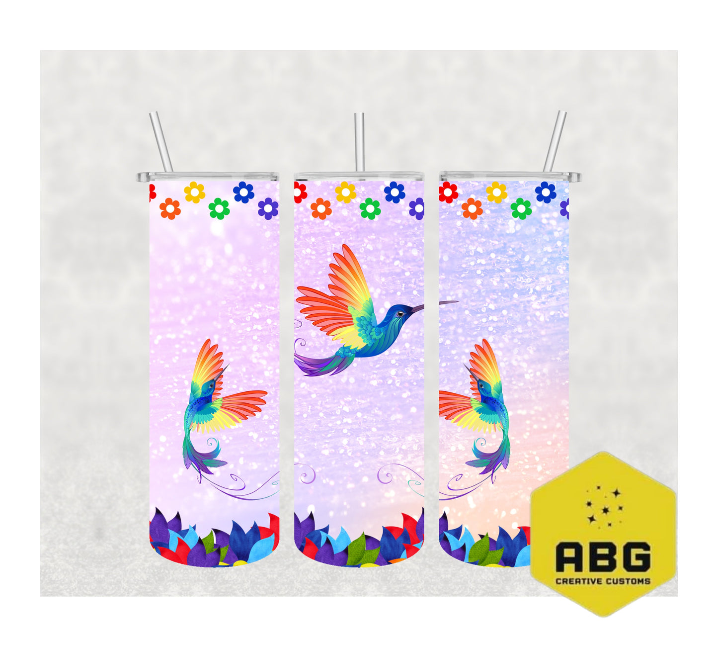 Rainbow Hummingbird - 20oz Tumbler