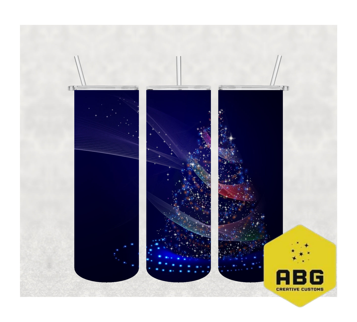 Navy Christmas - 20oz Tumbler Wrap - Digital file only - sublimation